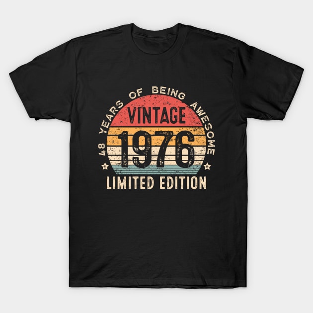 48 Year Old Gifts Vintage 1976 Limited Edition 48th Birthday T-Shirt by Shrtitude